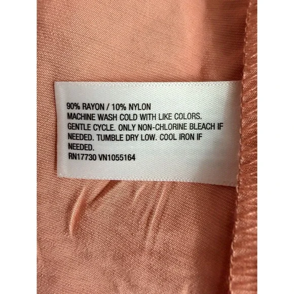 Ava & Viv Pink Tie Front Peplum Blouse XXL Elbow Sleeve Rayon NWT - Picture 5 of 13